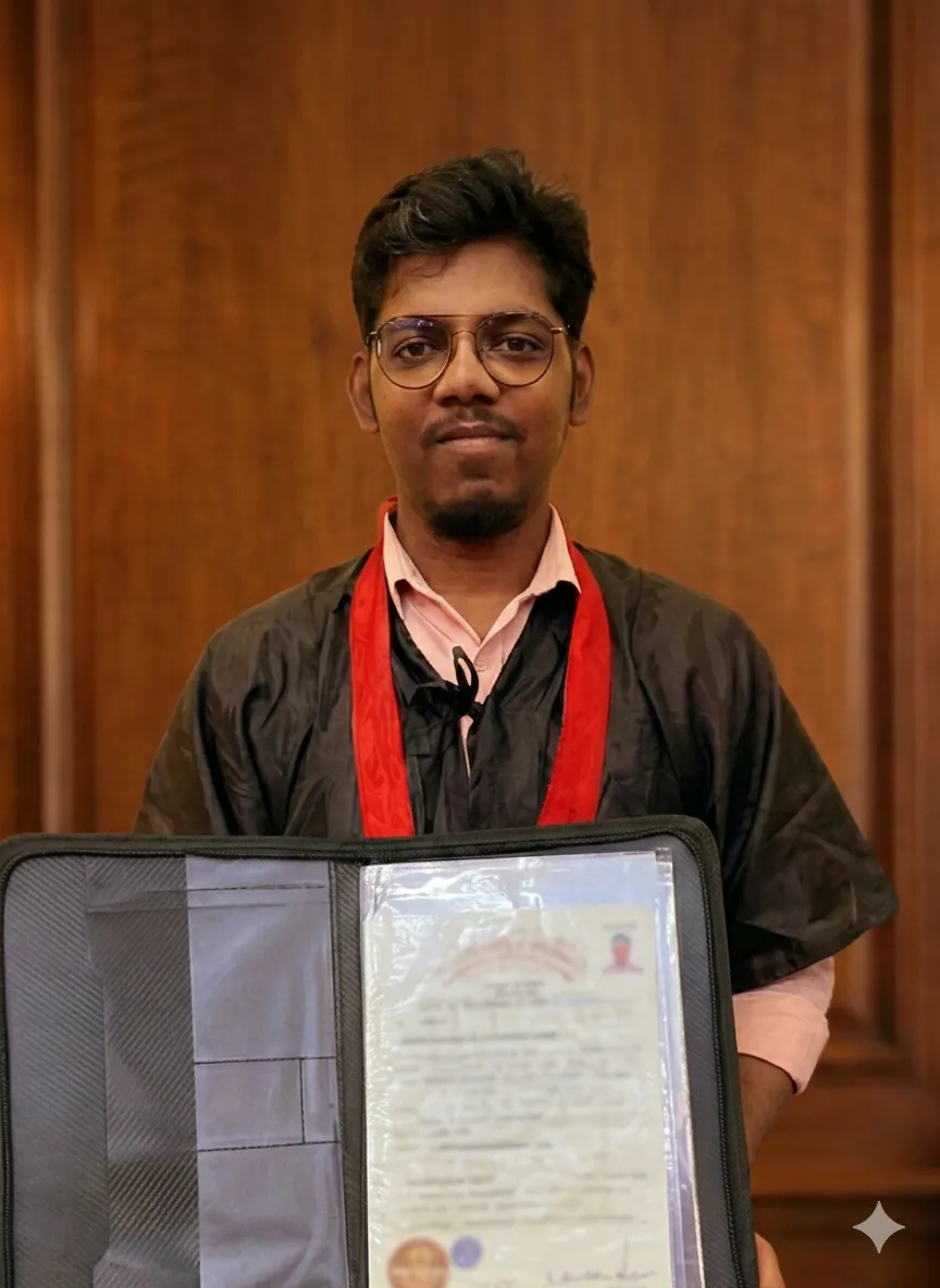 Jinosh Nadar - Graduation Ceremony
